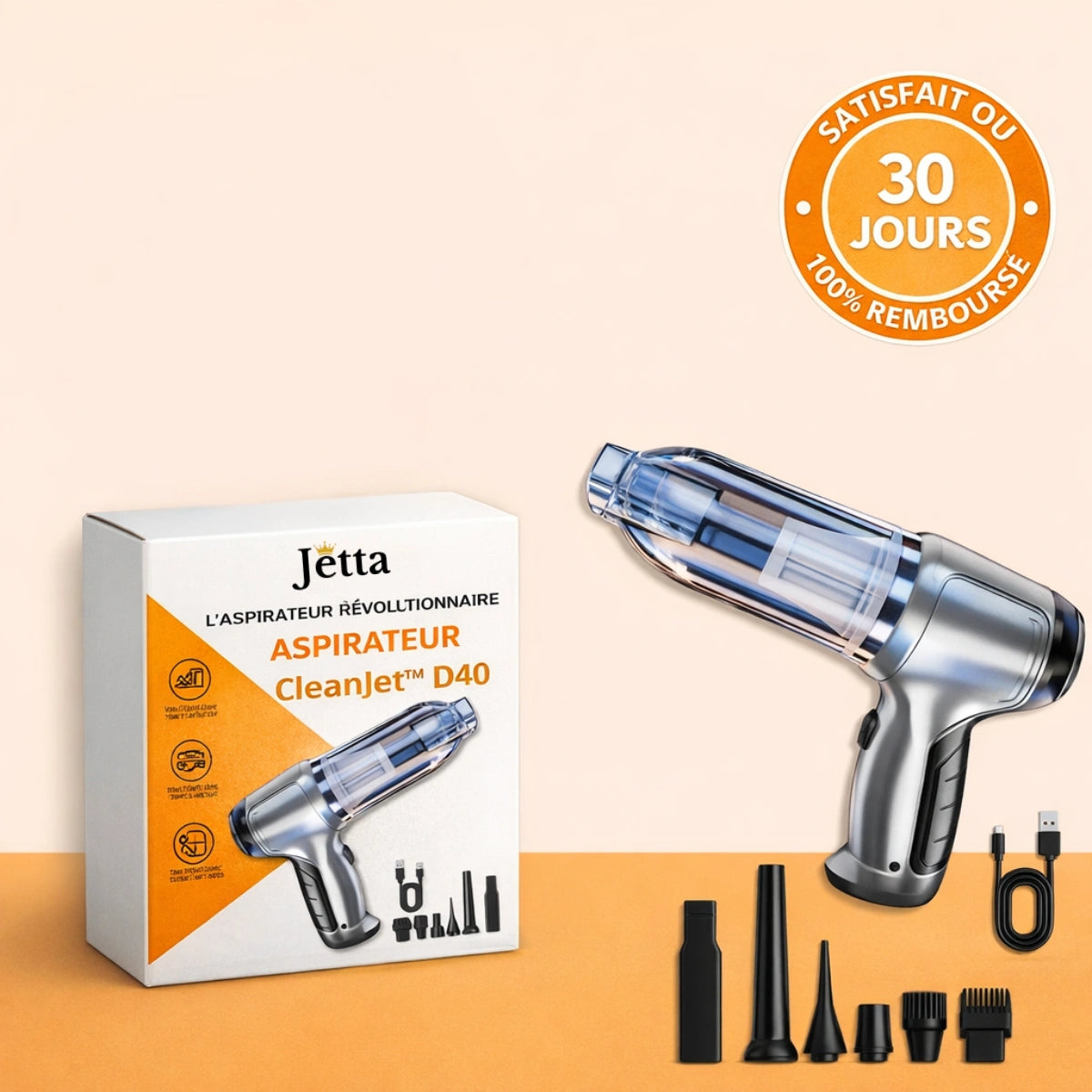 Jetta | Aspirateur Voiture Sans Fil – CleanJet™ D40