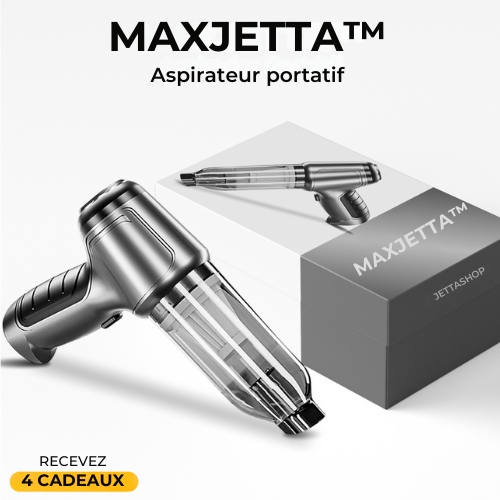 Aspirateur portable MaxJetta™️ + 4 ACCESSOIRES EXCLUSIFS [CADEAU EXCLUSIF]