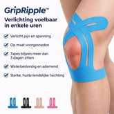 Kinesiotape Pré-découpée pour le Genou – GripRipple™