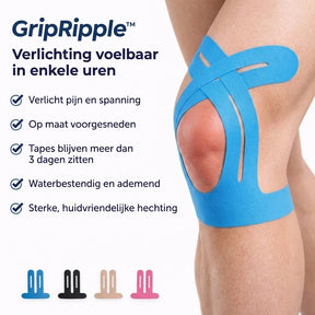 Kinesiotape Pré-découpée pour le Genou – GripRipple™