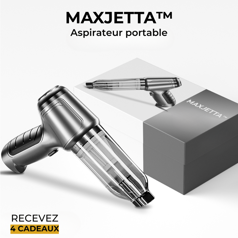 Aspirateur portable MaxJetta™️ + 4 ACCESSOIRES EXCLUSIFS [CADEAU EXCLUSIF]