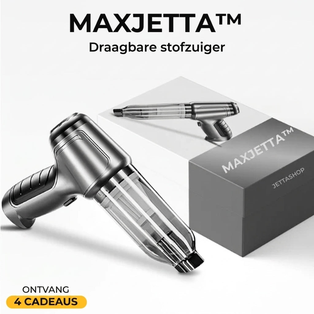 Aspirateur portable MaxJetta™ + 4 ACCESSOIRES EXCLUSIFS [CADEAU EXCLUSIF]