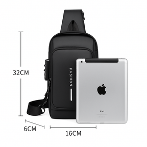 BagShoulder™ – Sac à Bandoulière Antivol avec Code et Port USB [ACHETEZ-EN 1, OBTENEZ-EN 2]