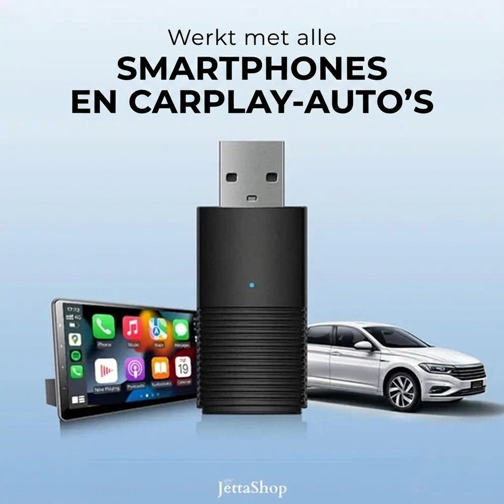 Adaptateur CarPlay/Android Auto sans fil pour multimédia - DriveJetta Mini™