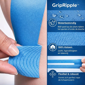 Kinesiotape Pré-découpée pour le Genou – GripRipple™