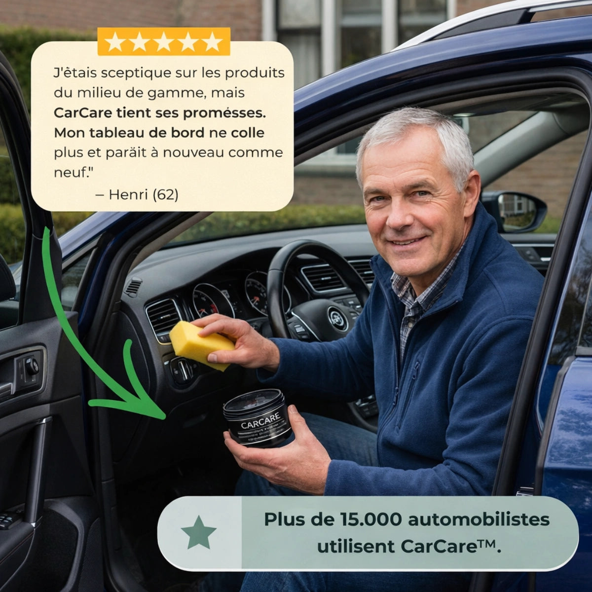 CarCare™ – Crème Rénovatrice Intérieur Auto (Cuir & Plastiques) | ACHETEZ 1, RECEVEZ-EN 2 !