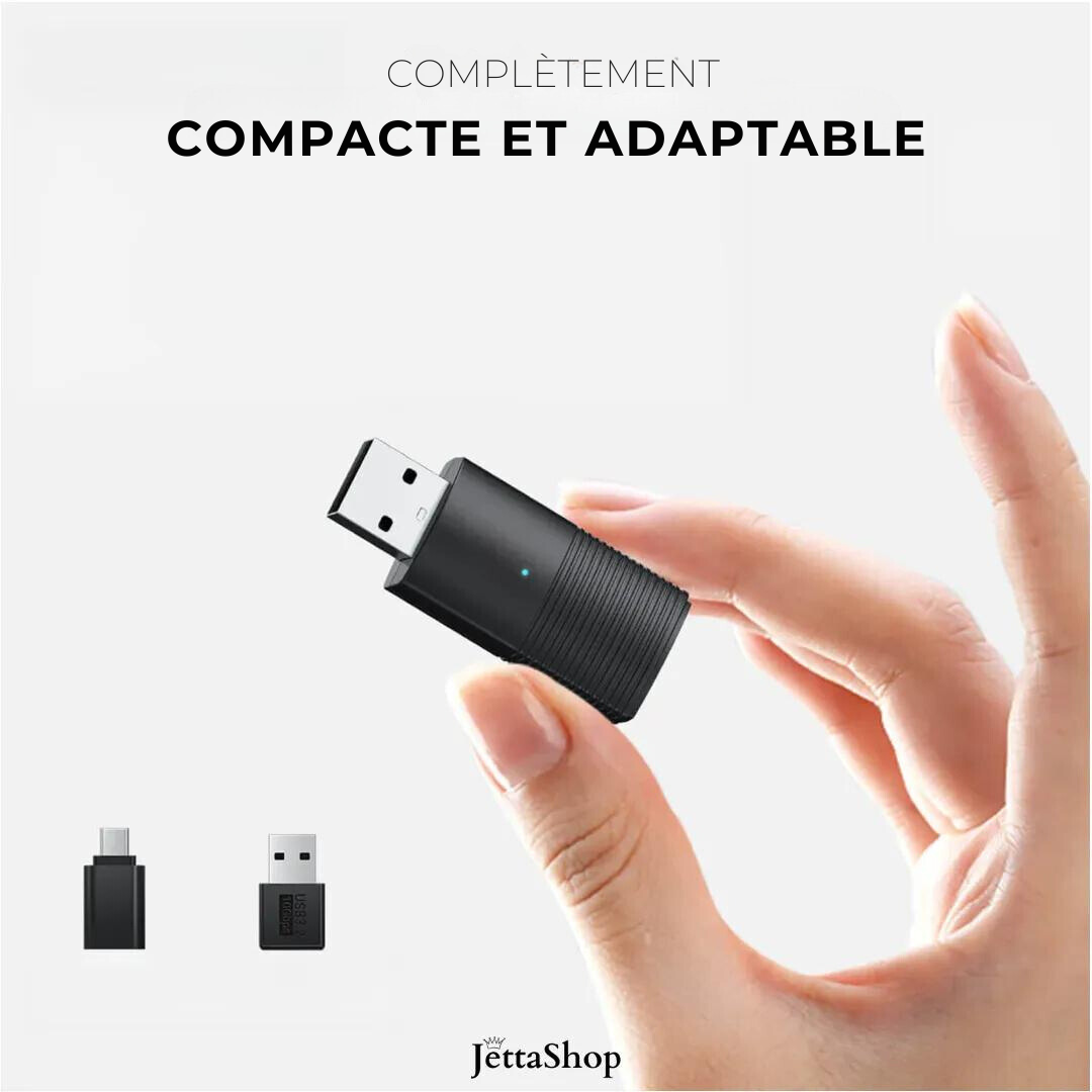 Adaptateur CarPlay/Android Auto sans fil pour multimédia - DriveJetta Mini™