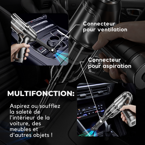 Aspirateur portable MaxJetta™ + 4 ACCESSOIRES EXCLUSIFS [CADEAU EXCLUSIF]
