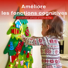 FluffyTree™ | Sapin de Noël en Feutrine Interactif pour Enfants