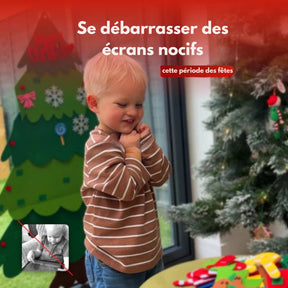 FluffyTree™ | Sapin de Noël en Feutrine Interactif pour Enfants