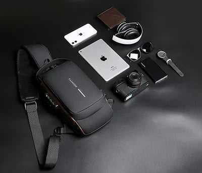 BagShoulder™ – Sac à Bandoulière Antivol avec Code et Port USB [ACHETEZ-EN 1, OBTENEZ-EN 2]