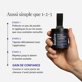 HairFill™ | Poudre Densifiante Effet Cheveux Naturels
