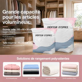 SpaceMax™ | Sacs de Compression 3D Sans Pompe