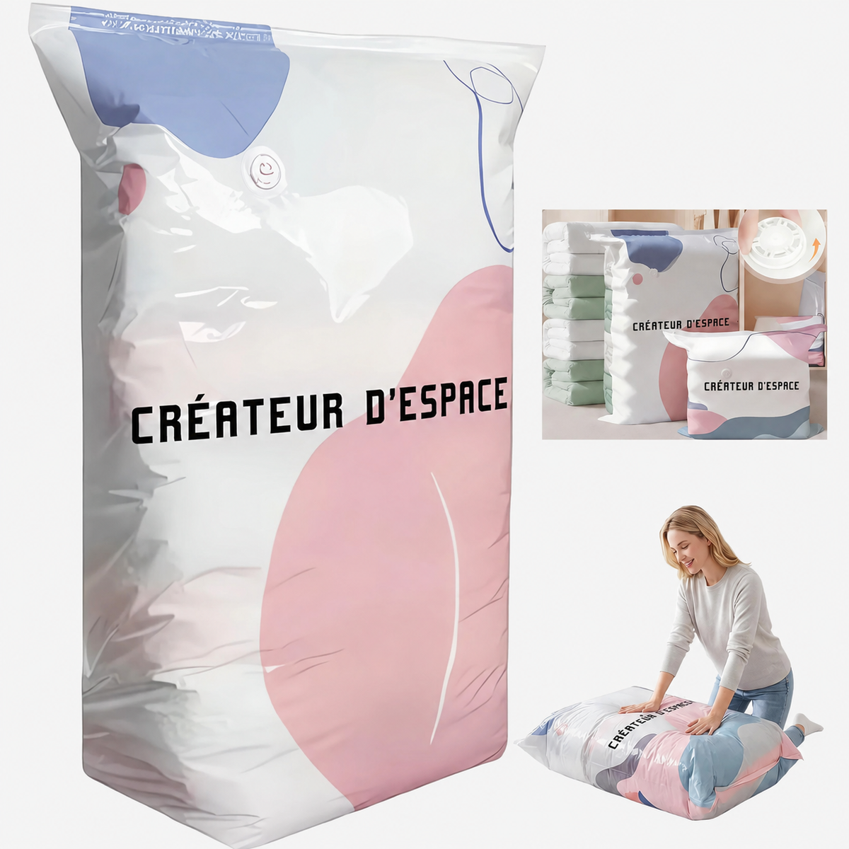 SpaceMax™ | Sacs de Compression 3D Sans Pompe