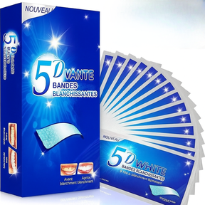 Bandes Blanchissantes Dentaires 5D White LumiJetta™ – Un Sourire Éclatant en Quelques Jours