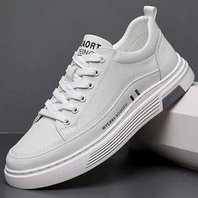 Baskets décontractées en cuir véritable - Sport plat - [BLACK FRIDAY] - [ACHETEZ 1, RECEVEZ 2]