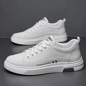 Baskets décontractées en cuir véritable - Sport plat - [BLACK FRIDAY] - [ACHETEZ 1, RECEVEZ 2]